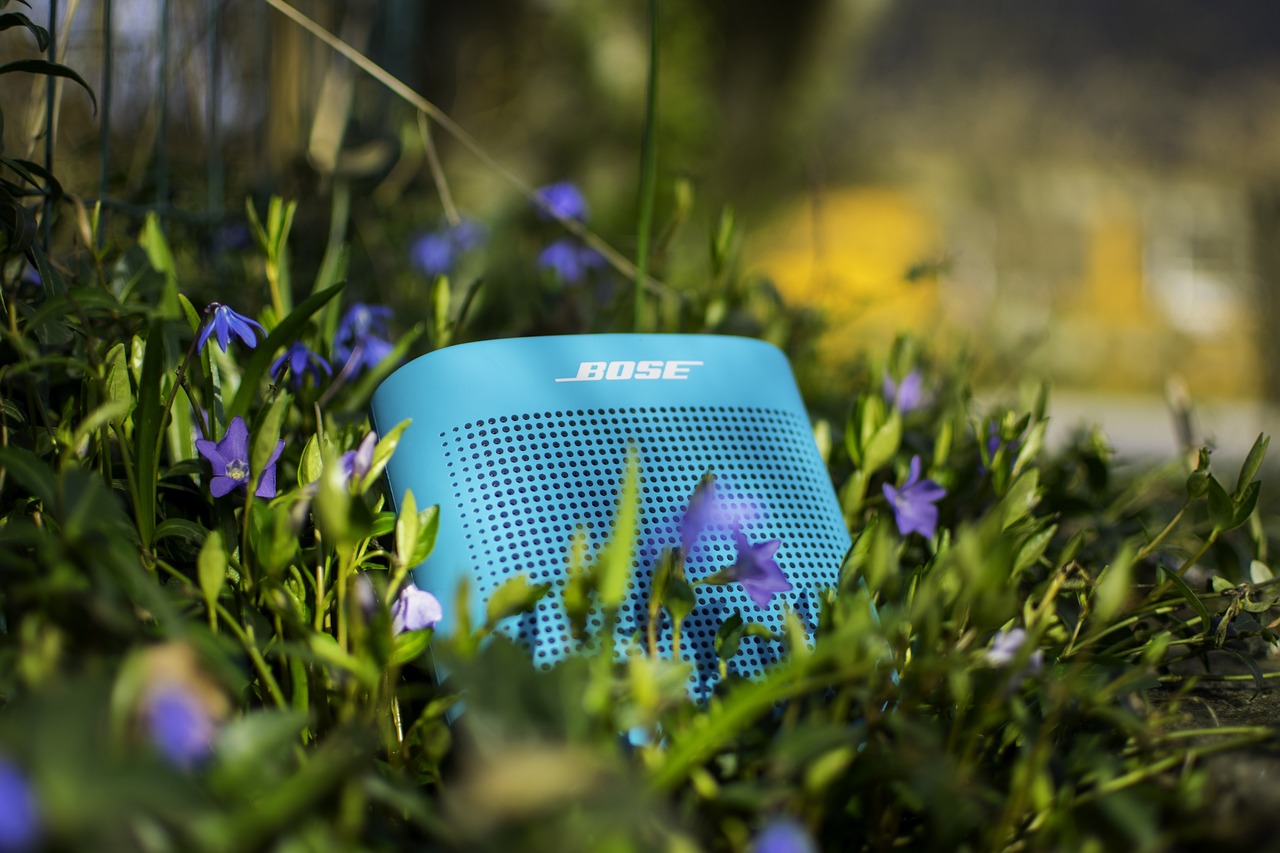 speaker, nature, flower wallpaper, bluetooth, flower background, bluetooth speaker, bose, beautiful flowers, connection, grass, flowers